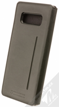 Bugatti Parigi Full Grain Leather Booklet Case flipové pouzdro z pravé kůže pro Samsung Galaxy Note 8 černá (black) zezadu