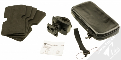 CellularLine Off Road odolné pouzdro s držákem na řidítka pro mobilní telefon, mobil, smartphone do 5,2 černá (black) balení