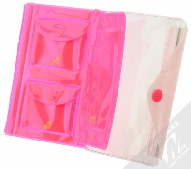CellularLine Voyager Pochette voděodolné pouzdro s peneženkou pro mobilní telefon, mobil, smartphone růžová (pink) kapsičky 2