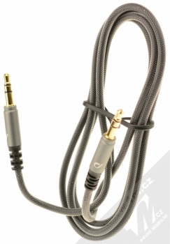 CellularLine Aux Audio Strong audio kabel s jack 3,5mm konektory černá (black) komplet