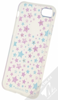 CellularLine Style Stars ochranný kryt s motivem hvězd pro Apple iPhone 7 průhledná (transparent) zepředu