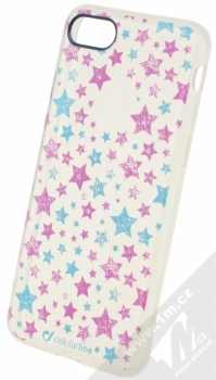 CellularLine Style Stars ochranný kryt s motivem hvězd pro Apple iPhone 7 průhledná (transparent)