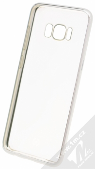 Celly Laser TPU ochranný kryt pro Samsung Galaxy S8 stříbrná (silver) zepředu
