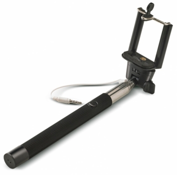 Celly Selfie teleskopická tyč, držák do ruky s tlačítkem spouště přes audio Jack 3,5mm