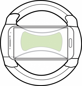 Clingo Universal Game Wheel univerzální herní stojánek pro mobilní telefon, mobil, smartphone černo zelená (green)