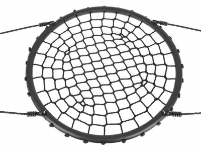 1Mcz HO-124 Závěsné houpací křeslo Vraní hnízdo 100 cm černá (black)