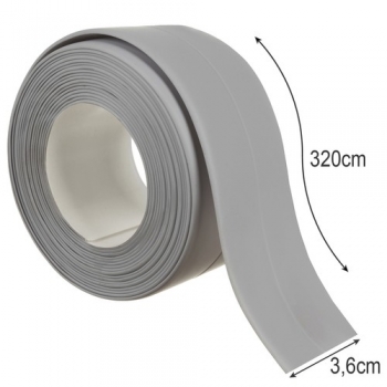 1Mcz voděodolná těsnicí páska samolepicí 3,6cm x 3,2m šedá (grey)