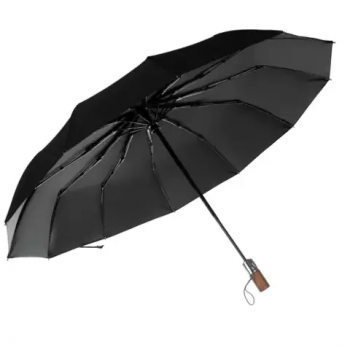 1Mcz Deštník skládací, rovný, 12 drátový, 105 x 62 cm černá (black)