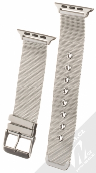 Dahase Milanese Buckle pásek z leštěného kovu na zápěstí pro Apple Watch 42mm stříbrná (silver)