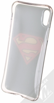 DC Comics Superman 002 TPU ochranný silikonový kryt s motivem pro Apple iPhone X černá (black) zepředu