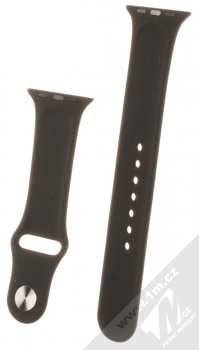Devia Deluxe Sport Band silikonový pásek na zápěstí pro Apple Watch 38mm, Watch 40mm černá (black) zezadu