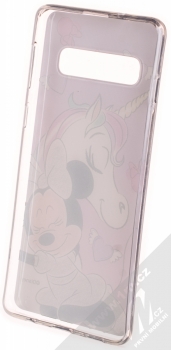 Disney Minnie Mouse a Jednorožec 036 TPU ochranný kryt pro Samsung Galaxy S10 fialová světle růžová (violet light pink) zepředu