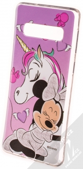 Disney Minnie Mouse a Jednorožec 036 TPU ochranný kryt pro Samsung Galaxy S10 fialová světle růžová (violet light pink)