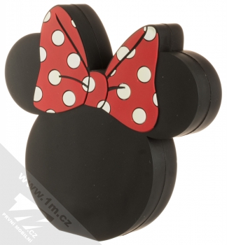 Disney Minnie Mouse Matt 3D Head Power Bank záložní zdroj 5000mAh ve tvaru myščiny hlavy černá červená (black red)