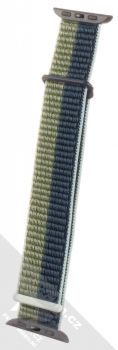 Dux Ducis Sport Watch Band textilní řemínek pro Apple Watch 38mm, Watch 40mm, Watch 41mm zelená tmavě modrá (moss blue) v přímce