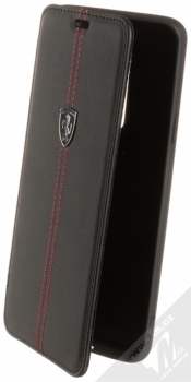 Ferrari Heritage Real Leather flipové pouzdro pro Samsung Galaxy S9 Plus (FEHDEFLBKS9LBK) černá (black)