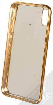 Forcell Brylant ochranný kryt s třpytkami pro Apple iPhone XS Max zlatá (gold) zepředu