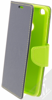 Forcell Fancy Book flipové pouzdro pro Huawei P9 Lite (2017) modrá limetkově zelená (blue lime)