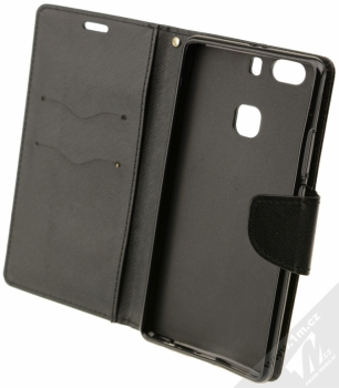 Forcell Fancy Book flipové pouzdro pro Huawei P9 Plus černá (black) otevřené