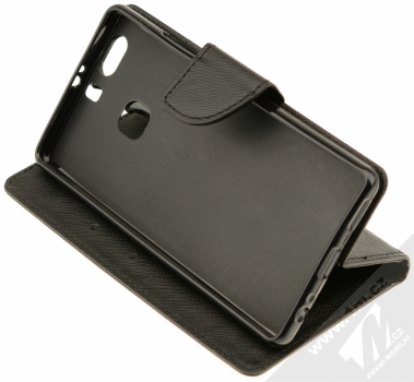 Forcell Fancy Book flipové pouzdro pro Huawei P9 Plus černá (black) stojánek