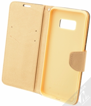 Forcell Fancy Book flipové pouzdro pro Samsung Galaxy S8 Plus černá zlatá (black gold) otevřené