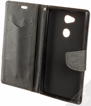 Forcell Fancy Book flipové pouzdro pro Sony Xperia L2 černá (black) otevřené