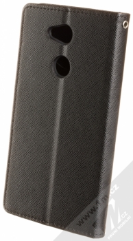 Forcell Fancy Book flipové pouzdro pro Sony Xperia L2 černá (black) zezadu