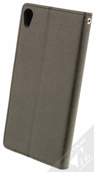 Forcell Fancy Book flipové pouzdro pro Sony Xperia XA Ultra černá (black) zezadu