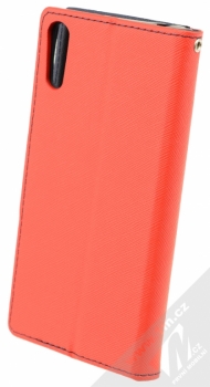 Forcell Fancy Book flipové pouzdro pro Sony Xperia XZ červeno modrá (red blue) zezadu