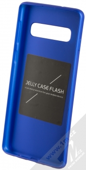Forcell Jelly Matt Case TPU ochranný silikonový kryt pro Samsung Galaxy S10 modrá (blue) zepředu