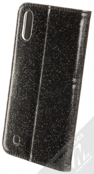 Forcell Shining Book třpytivé flipové pouzdro pro Samsung Galaxy A10 černá (black) zezadu