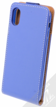 ForCell Slim Flip Flexi otevírací pouzdro pro Apple iPhone X modrá (blue) zezadu