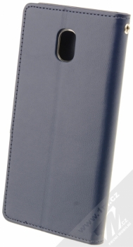 Goospery Bravo Diary flipové pouzdro pro Samsung Galaxy J5 (2017) tmavě modrá (navy blue) zezadu