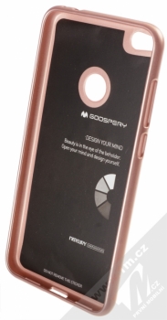 Goospery i-Jelly Case TPU ochranný kryt pro Huawei P9 Lite (2017) růžově zlatá (metal rose gold) zepředu