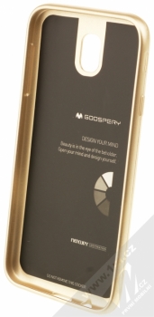 Goospery i-Jelly Case TPU ochranný kryt pro Samsung Galaxy J7 (2017) zlatá (metal gold) zepředu