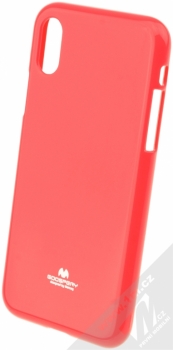 Goospery Jelly Case TPU ochranný silikonový kryt pro Apple iPhone X sytě růžová (hot pink)