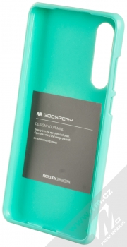 Goospery Jelly Case TPU ochranný silikonový kryt pro Huawei P30 mátově zelená (mint green) zepředu