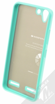 Goospery Jelly Case TPU ochranný silikonový kryt pro Lenovo K5, K5 Plus mátově zelená (dark mint) zepředu