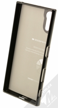 Goospery Jelly Case TPU ochranný silikonový kryt pro Sony Xperia XZ černá (black) zepředu