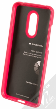 Goospery Jelly Case TPU ochranný silikonový kryt pro Xiaomi Redmi 5 Plus sytě růžová (hot pink) zepředu