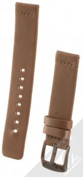 Handodo Leather Single Color Strap kožený pásek na zápěstí pro Samsung Galaxy Watch Active hnědá (brown)