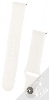 Handodo Single Color Strap silikonový pásek na zápěstí s univerzální osičkou 22mm bílá (white)
