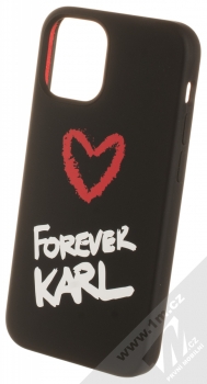 Karl Lagerfeld Silicone Karl Forever ochranný kryt pro Apple iPhone 12 mini (KLHCP12SSILKRBK) černá (black)