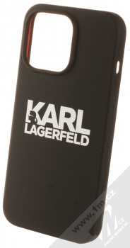 Karl Lagerfeld Silicone Stack Logo ochranný kryt pro Apple iPhone 13 Pro (KLHCP13LSLKLRBK) černá (black)