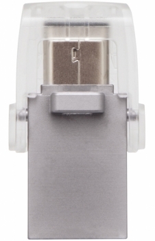 Kingston DataTraveler microDuo 3C 16GB OTG USB 3.1 Type-C Flash Drive bílá (white)
