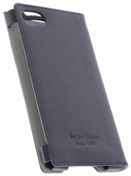 Krusell Malmo FolioCase flipové pouzdro pro Sony Xperia Z5 Compact černá (black)