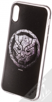 Marvel Black Panther 013 TPU ochranný silikonový kryt s motivem pro Apple iPhone X, iPhone XS černá (black)
