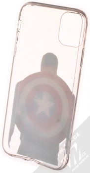 Marvel Kapitán Amerika 002 TPU ochranný kryt pro Apple iPhone 11 průhledná (transparent) zepředu