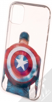 Marvel Kapitán Amerika 002 TPU ochranný kryt pro Apple iPhone 11 průhledná (transparent)