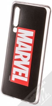 Marvel Logo 001 TPU ochranný silikonový kryt s motivem pro Huawei P30 černá (black)